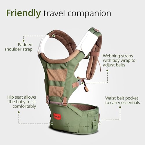 LuvLap Royal Hip Seat Baby Carrier view 2