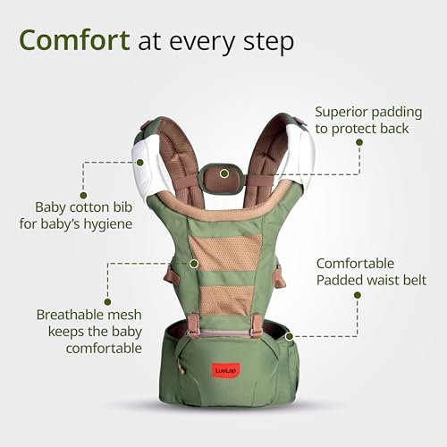 LuvLap Royal Hip Seat Baby Carrier view 6