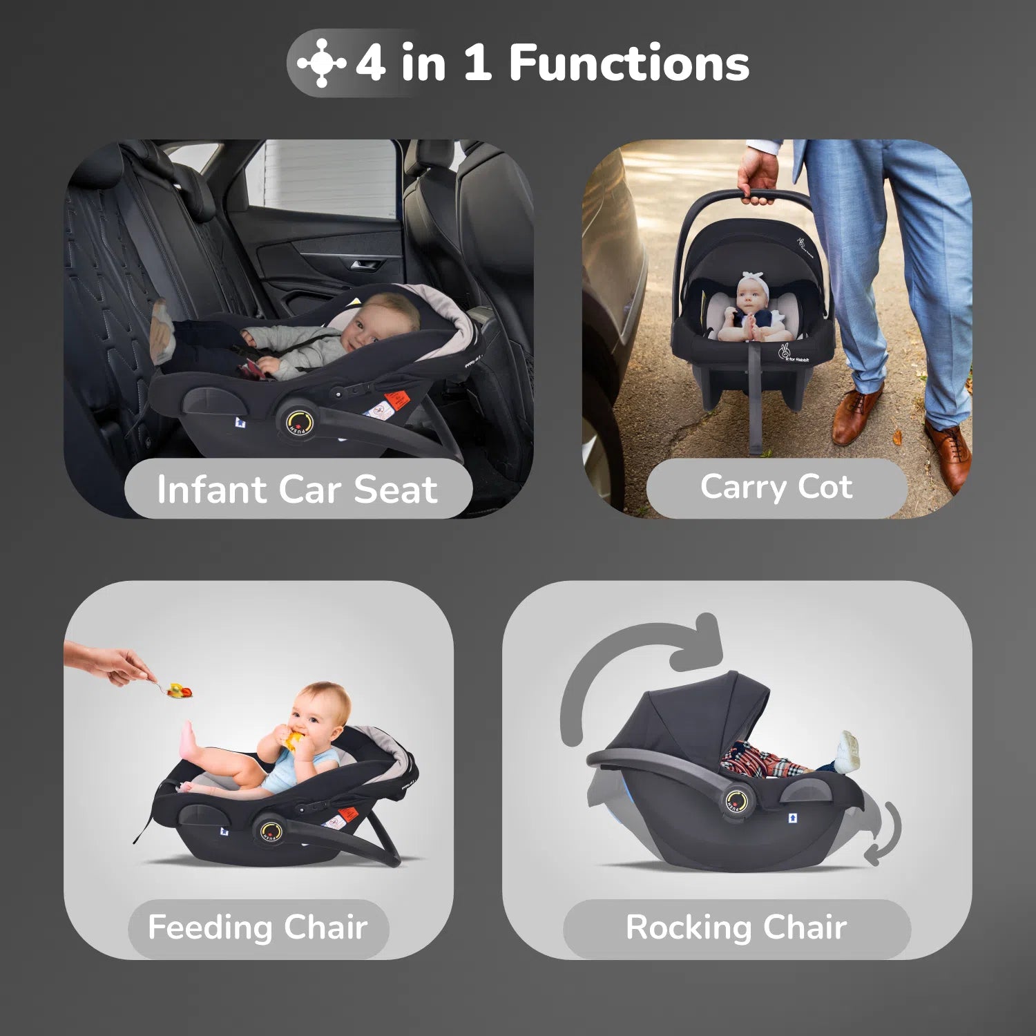 Newborn Carry Cot & Car Seat view 2
