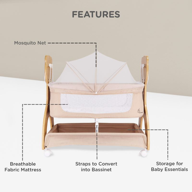 Wooden Rocking Cradle (Jhula) view 4