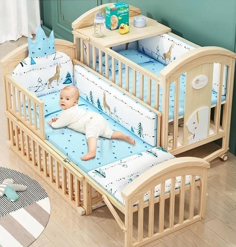 Wooden Sleeping Cot (0-4 Years) view 2