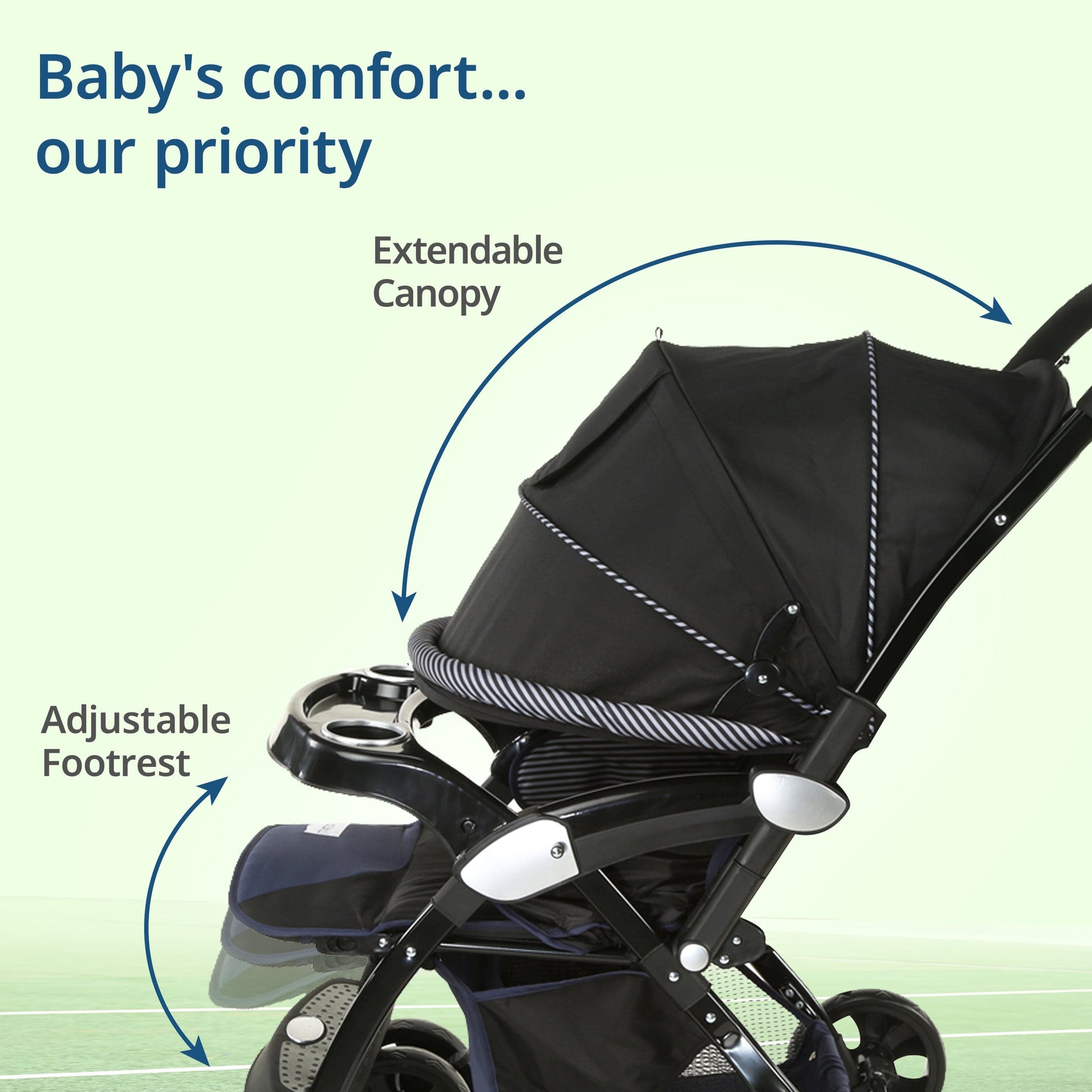 LuvLap Galaxy / Babyhug Affection Stroller view 2